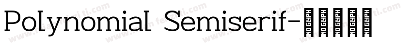 Polynomial Semiserif字体转换